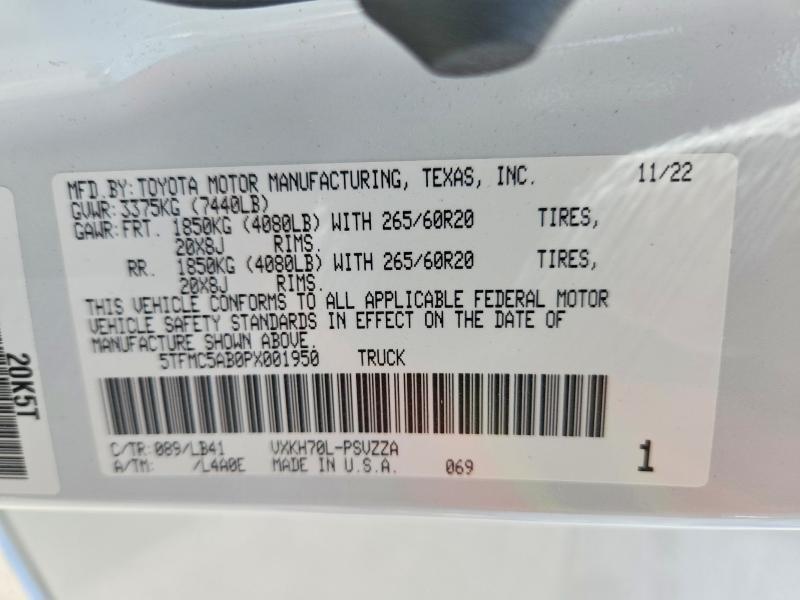 2023 Toyota Tundra 1794 Edition HV