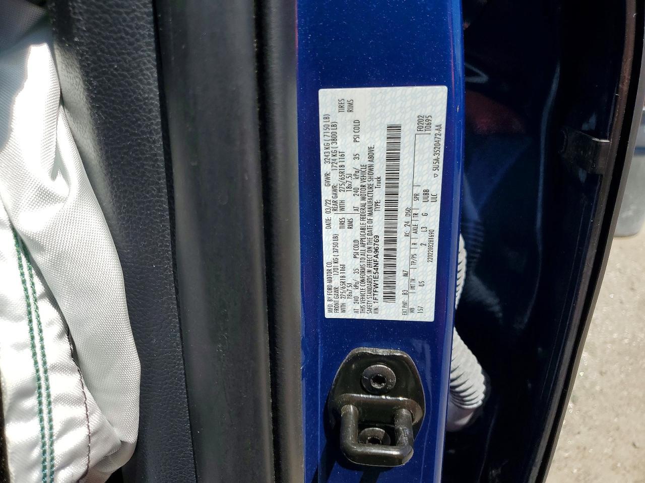 2022 Ford F150 Supercrew