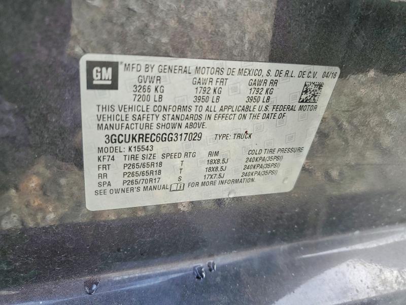 2016 Chevrolet Silverado K1500 LT