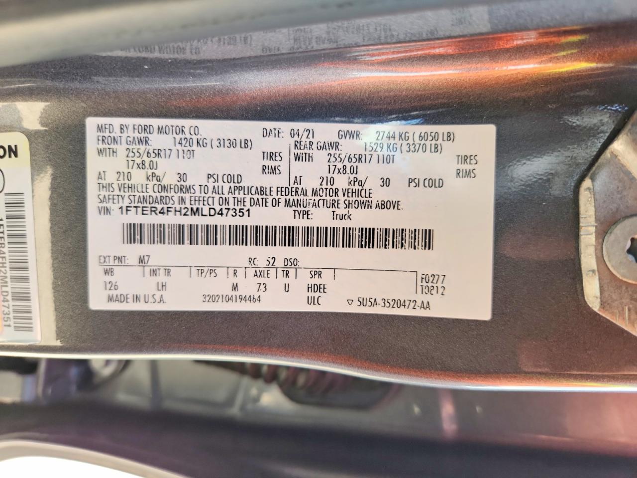2021 Ford Ranger XL