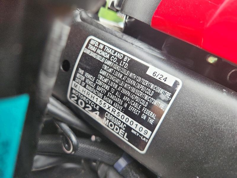 2024 Honda CBR650 R