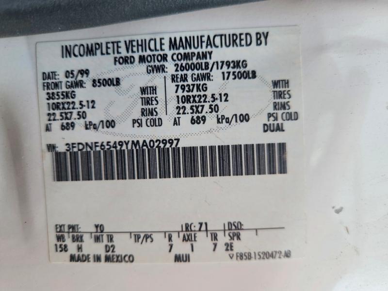 2000 Ford F650 Super Duty Water Truck