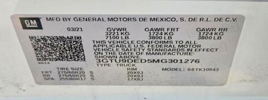 2021 GMC Sierra K1500 SLT