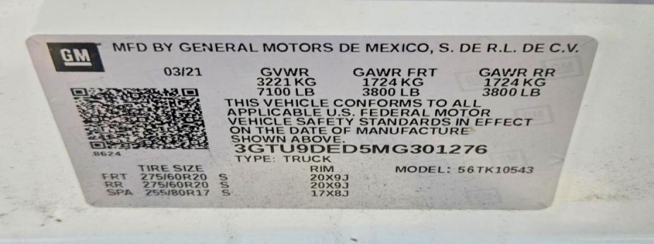 2021 GMC Sierra K1500 SLT