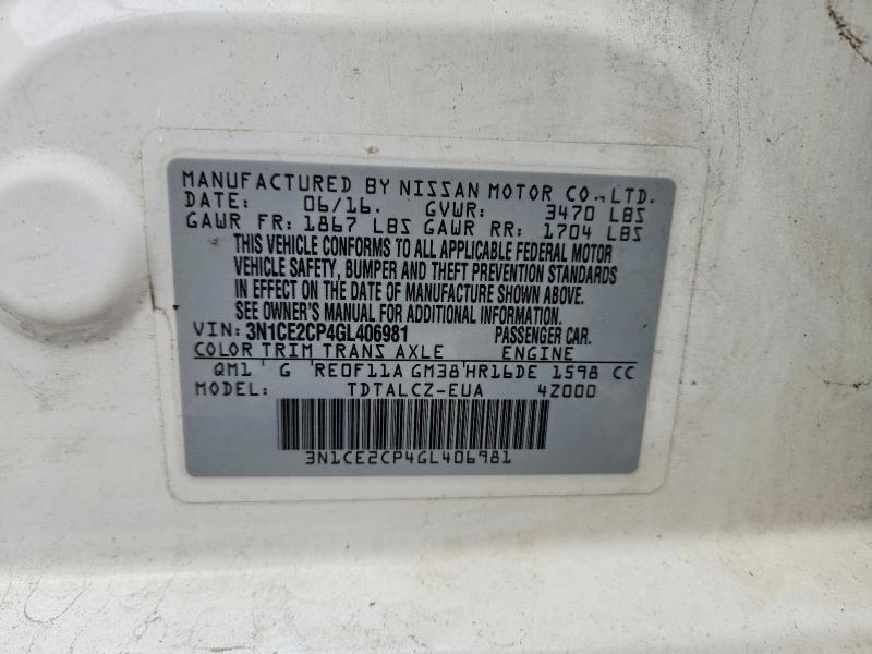 2016 Nissan Versa Note s Plus