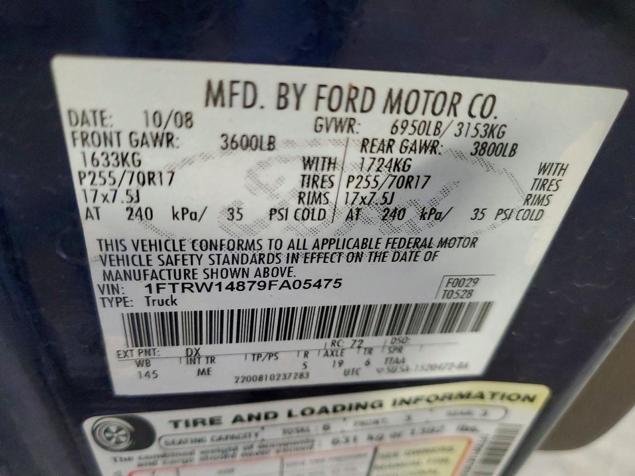 2009 Ford F150 Supercrew