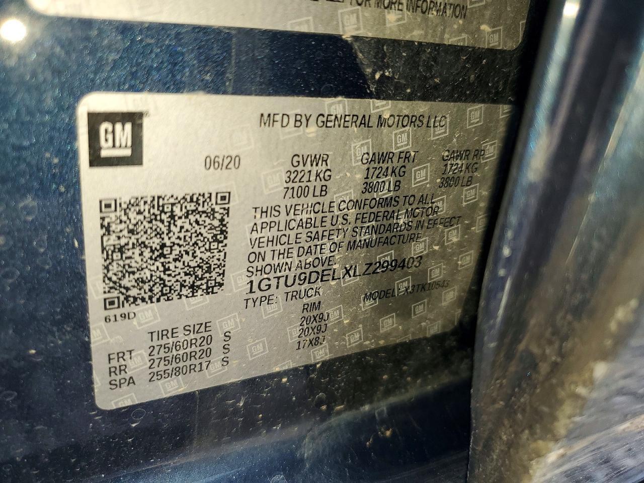 2020 GMC Sierra K1500 SLT