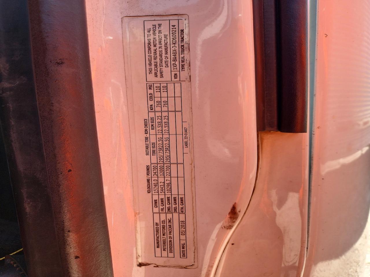2019 Peterbilt 579 Semi Truck