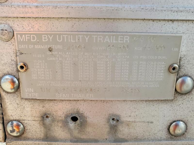 2006 Utility VS2RA Refrigerated Van Trailer