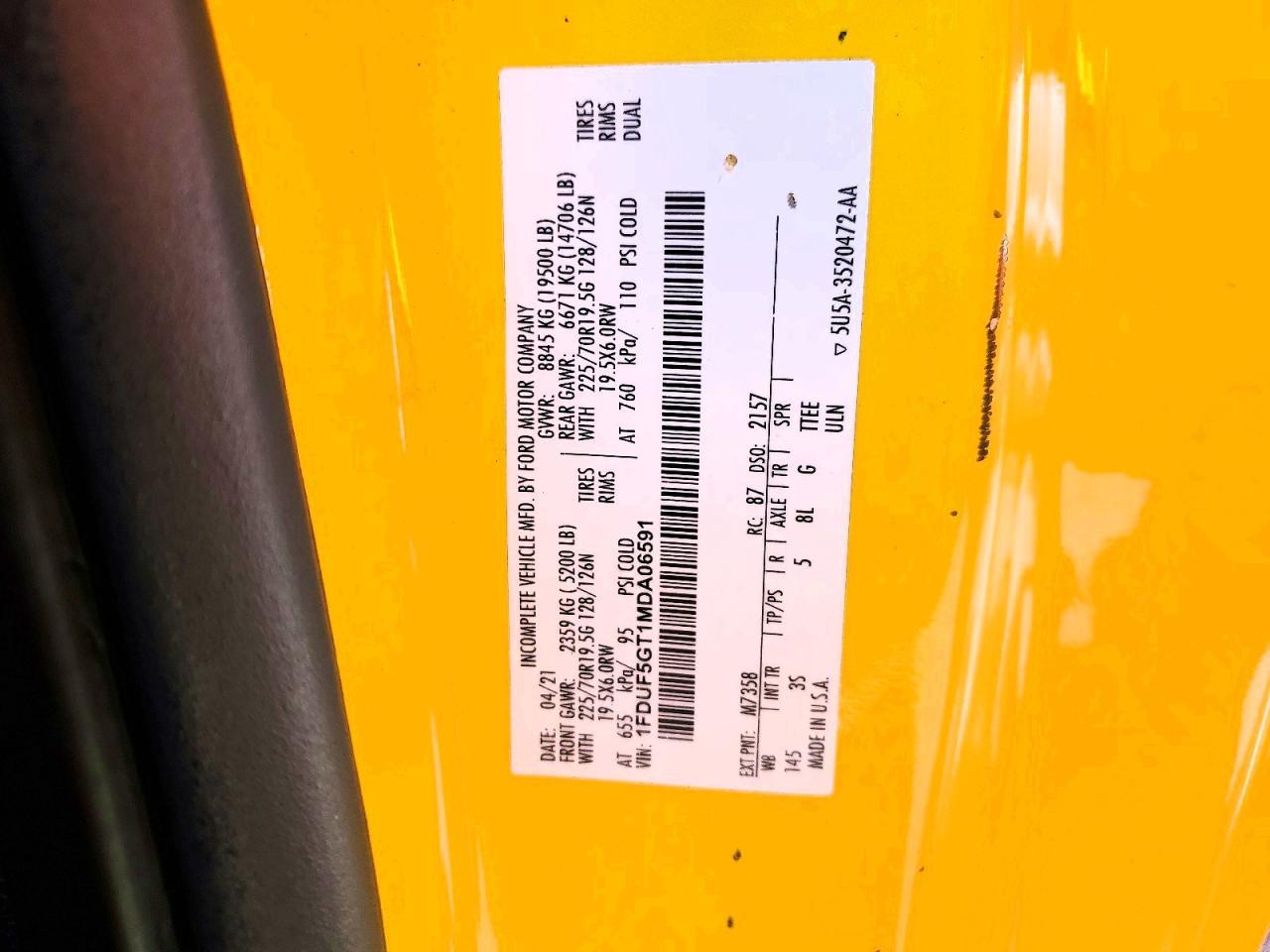 2021 Ford F550 Super Duty