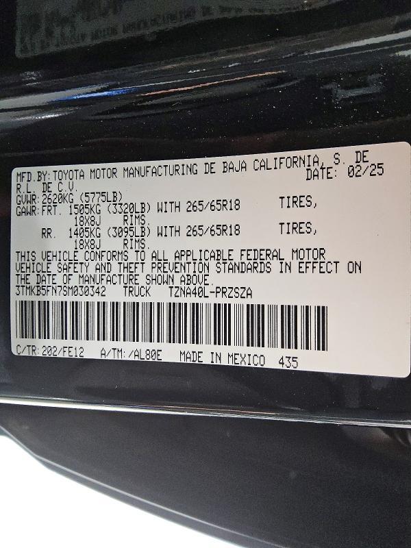 2025 Toyota Tacoma TRD Sport