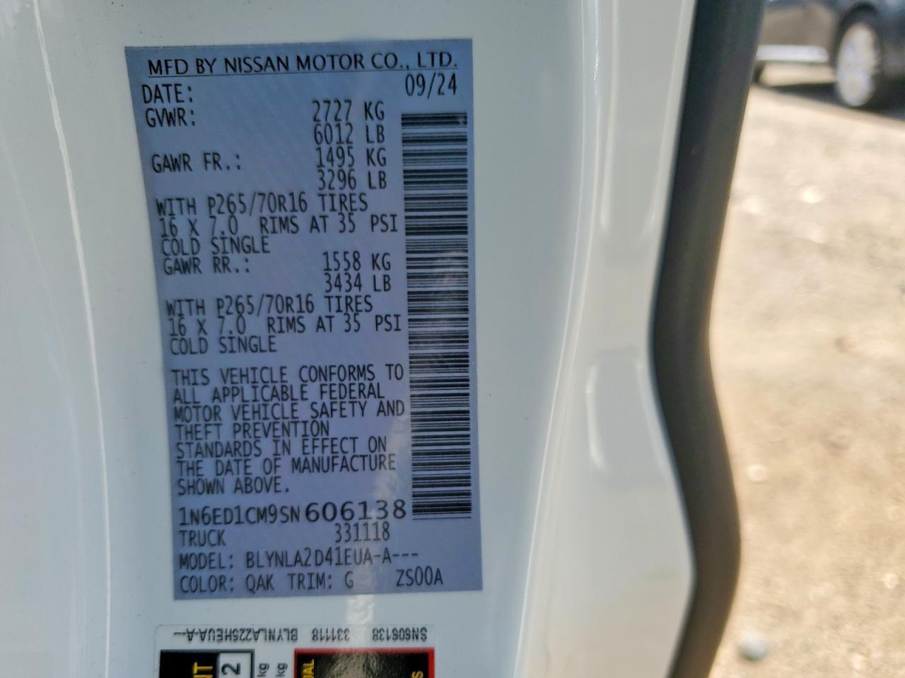 2025 Nissan Frontier S