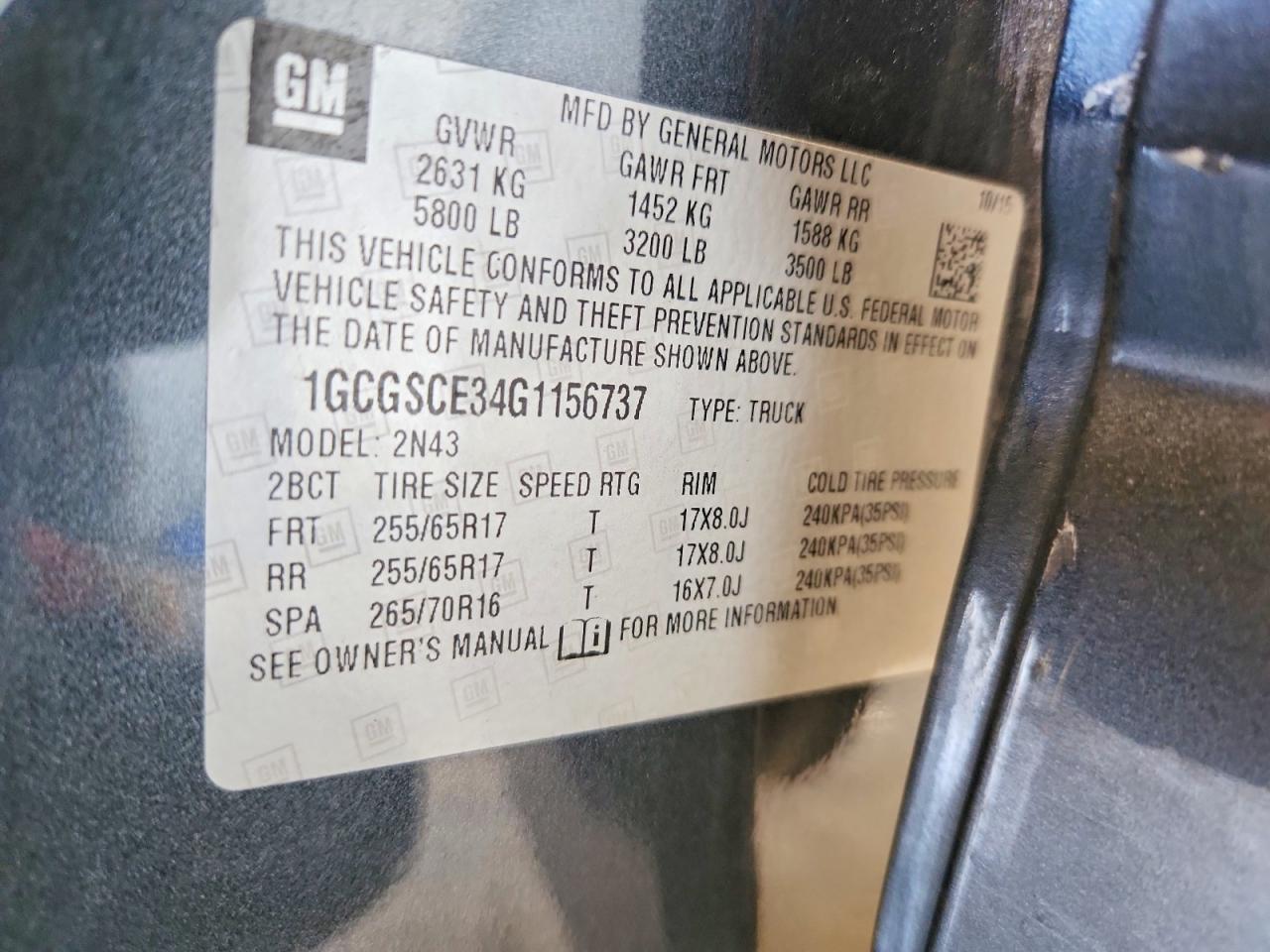 2016 Chevrolet Colorado LT