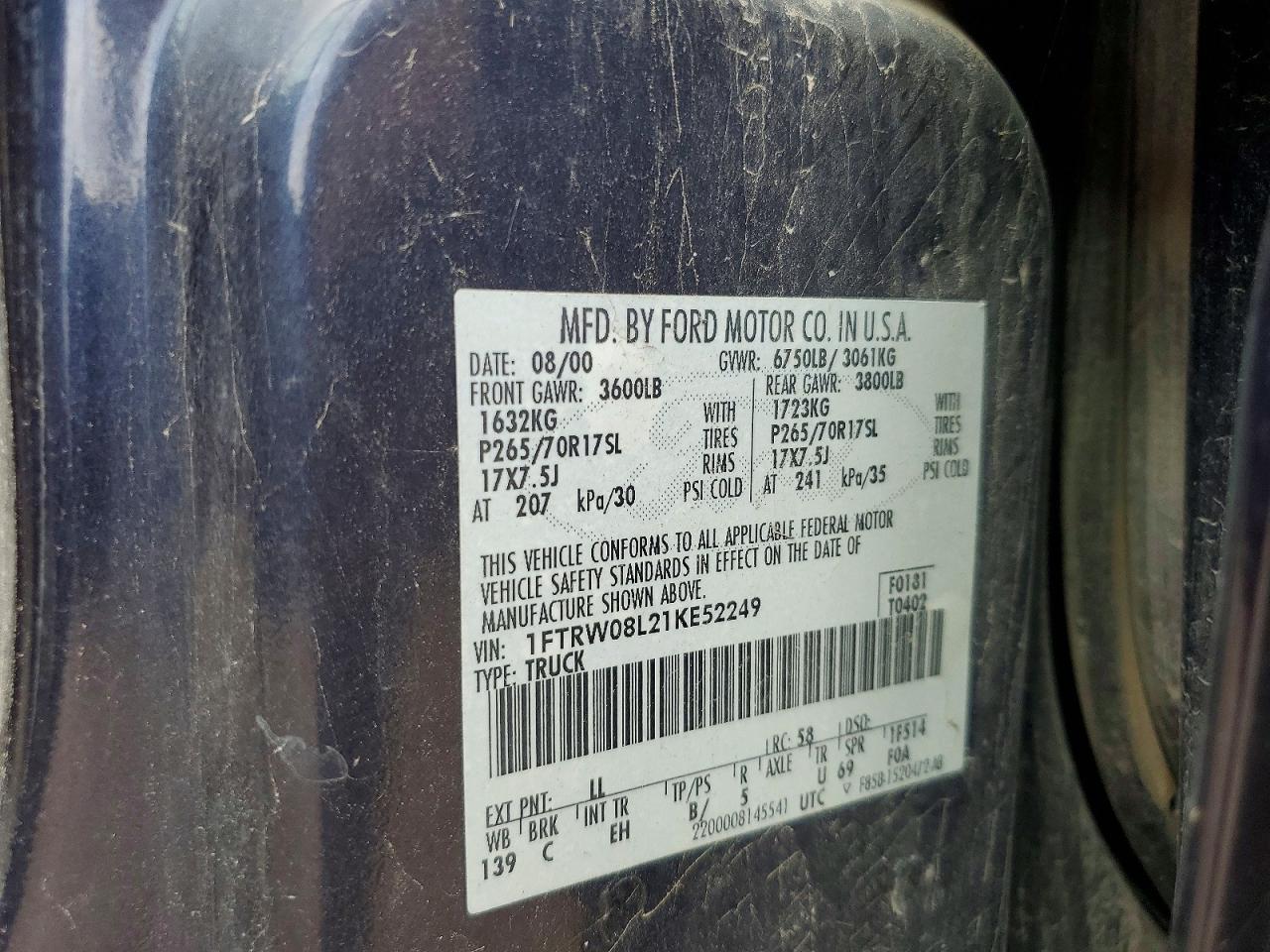 2001 Ford F150 Supercrew