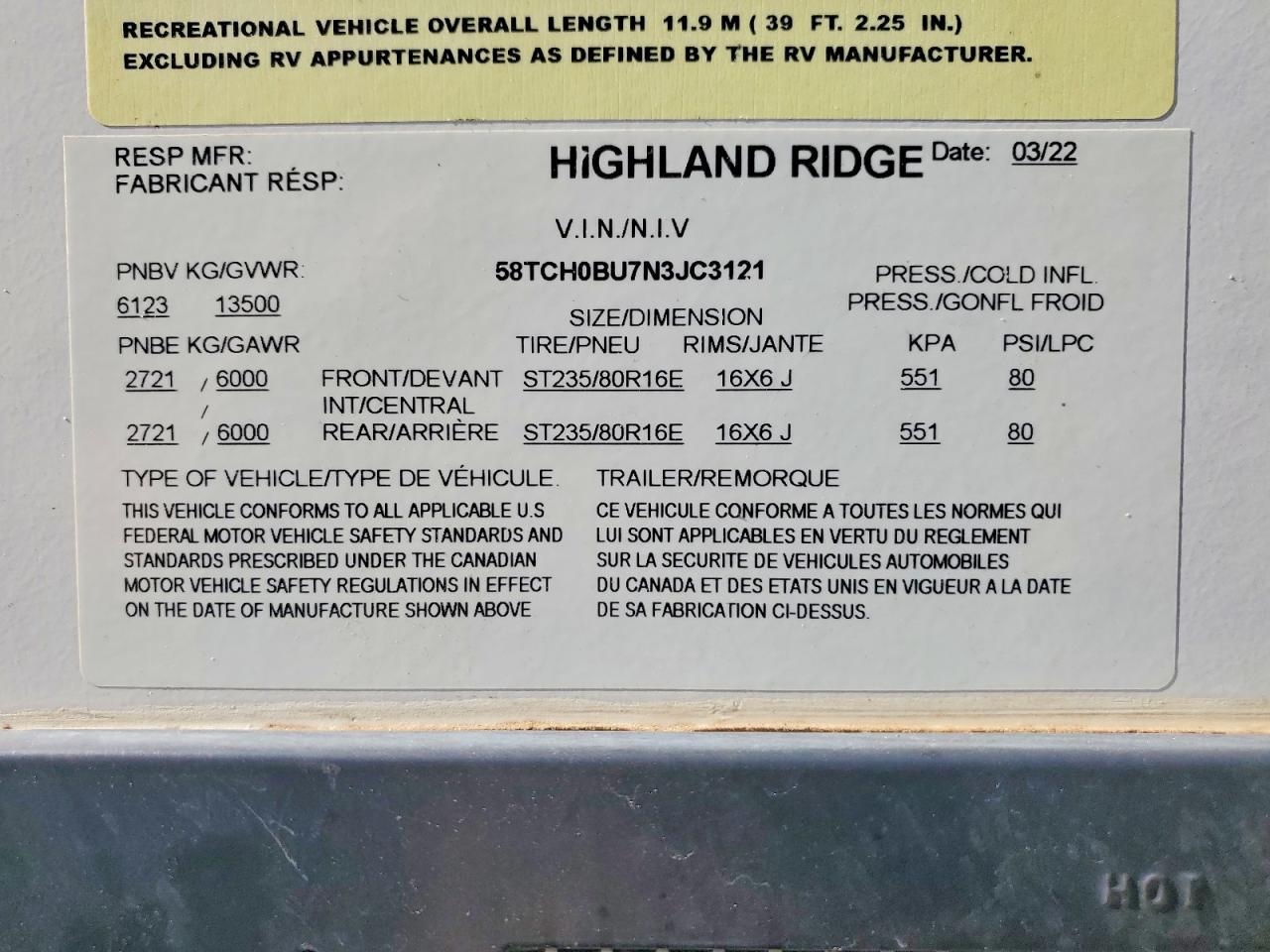 2022 Highland R Highlander