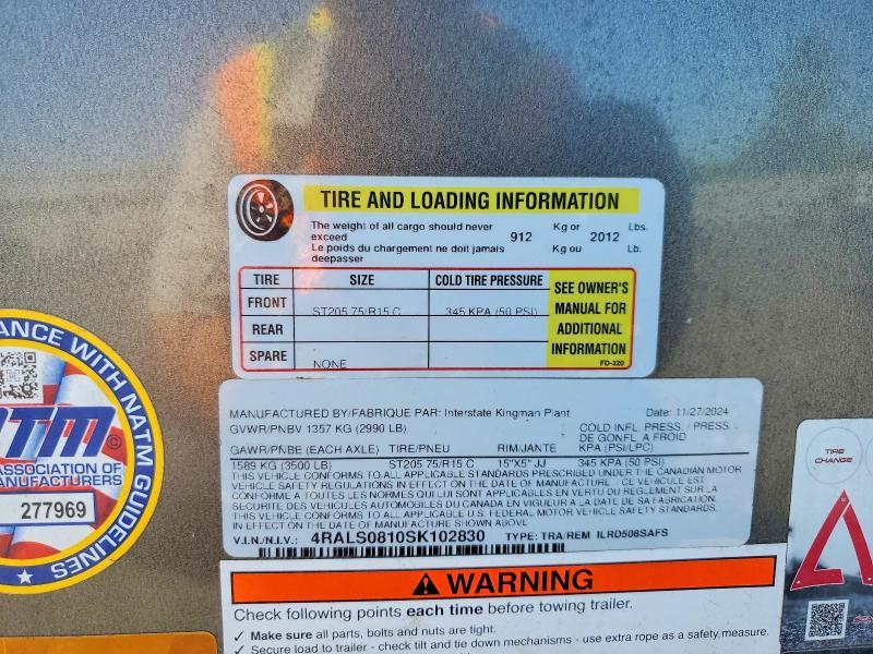 2025 Interstate ILRD508SAFS Enclosed Cargo Trailer
