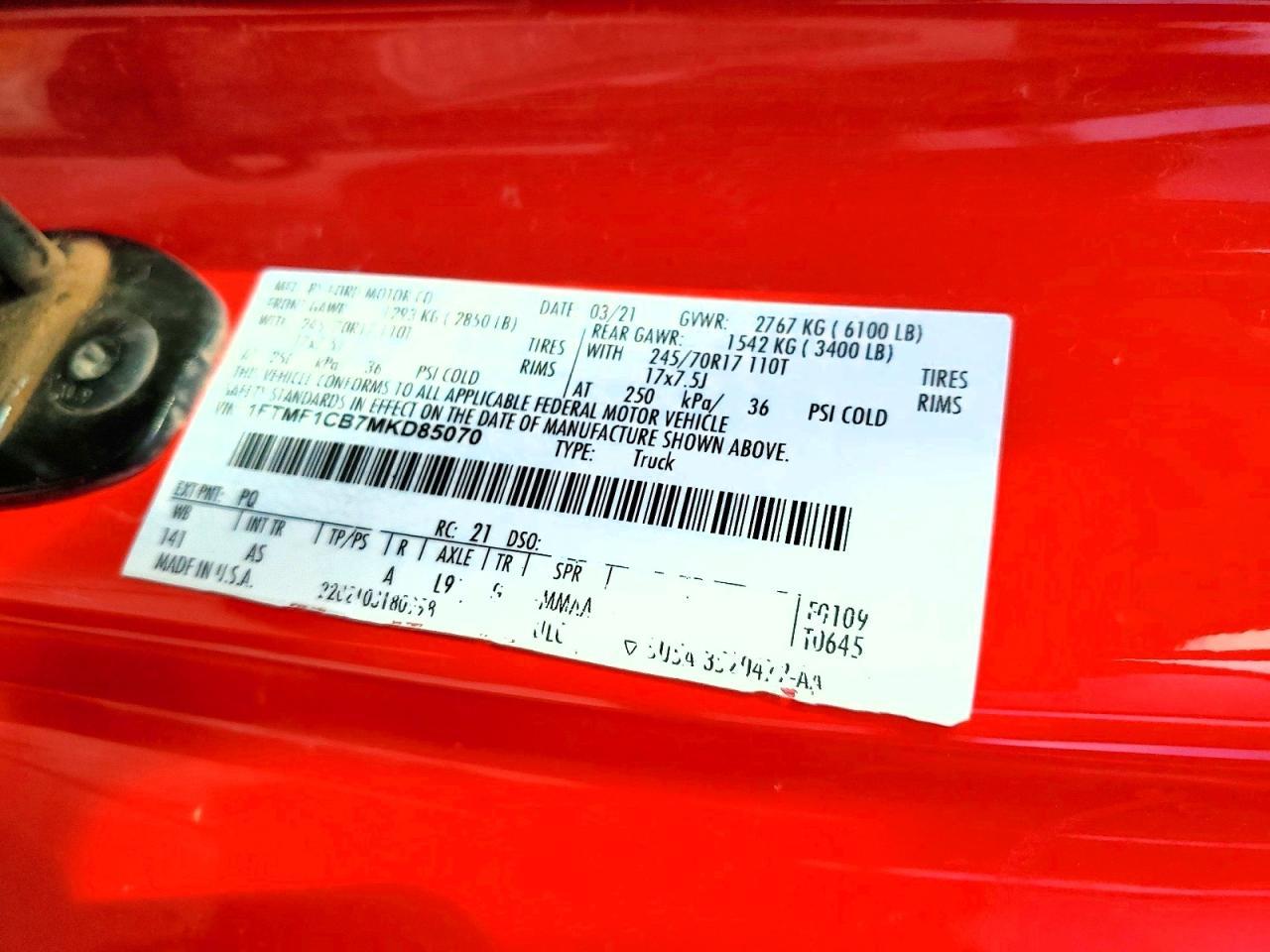 2021 Ford F150