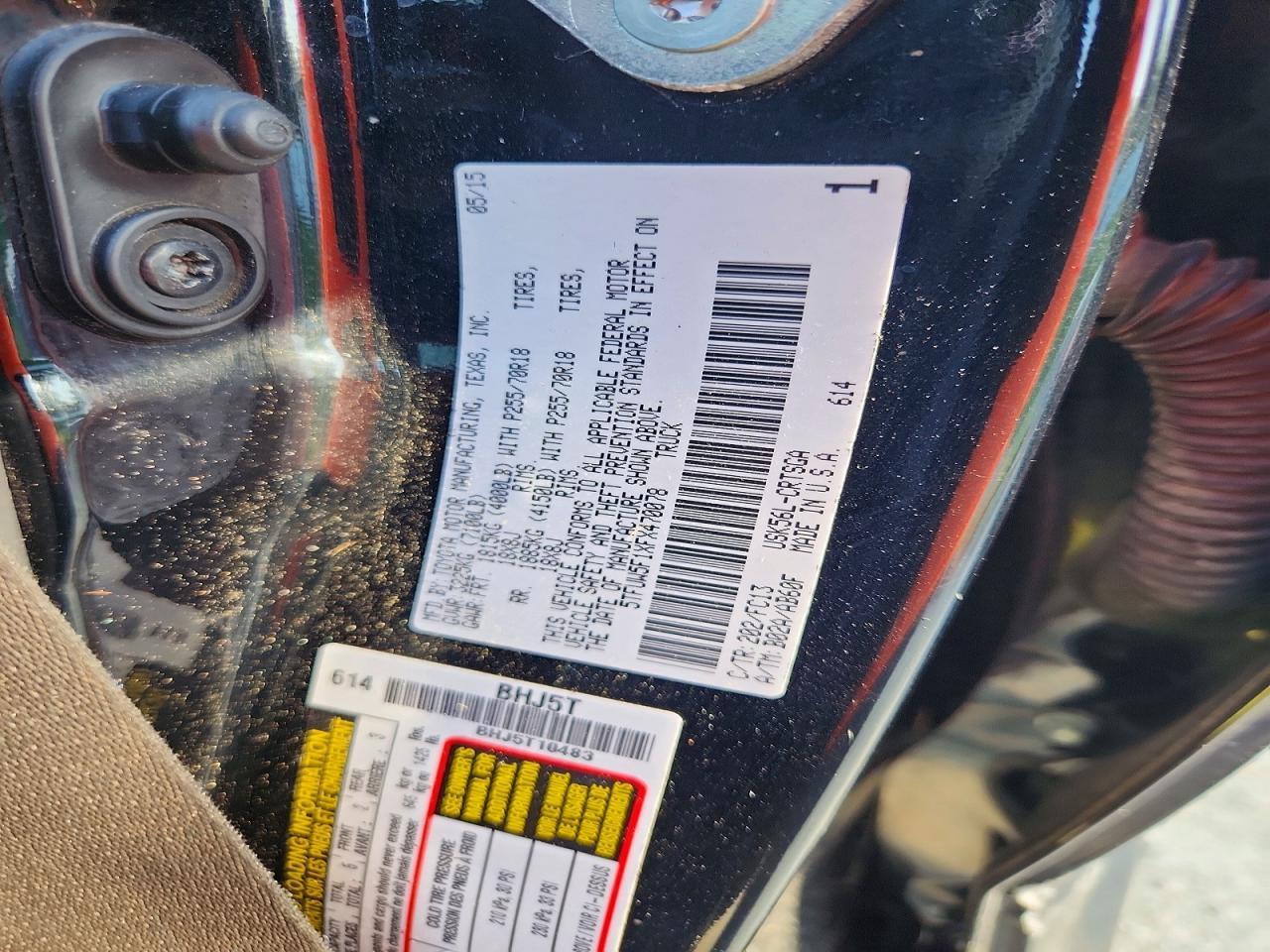 2015 Toyota Tundra SR5
