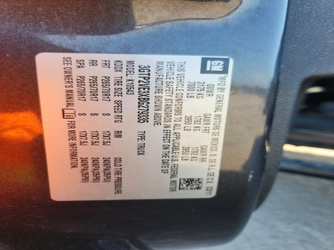 2011 GMC Sierra K1500 SLE