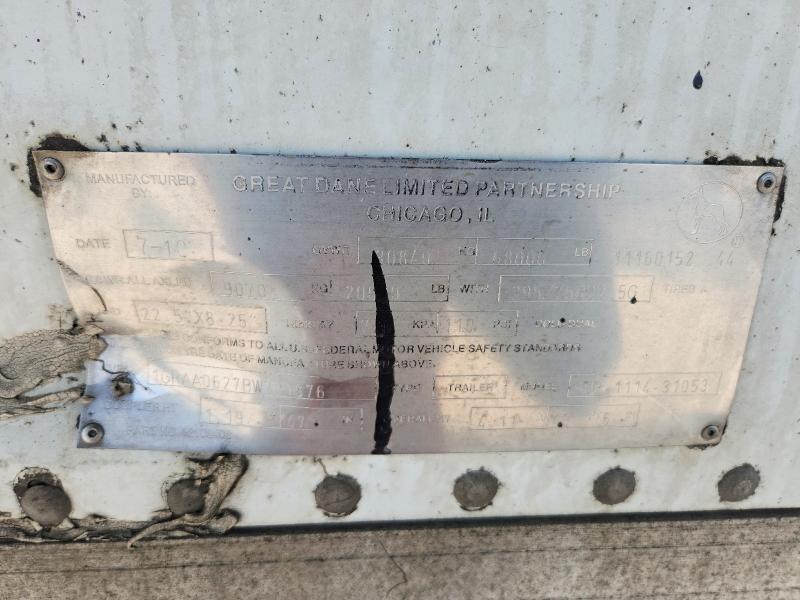 2011 Great Dane Refrigerated van Trailer