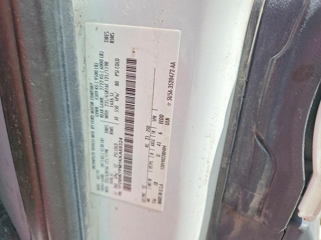 2019 Ford Transit Refrigerated BOX Truck