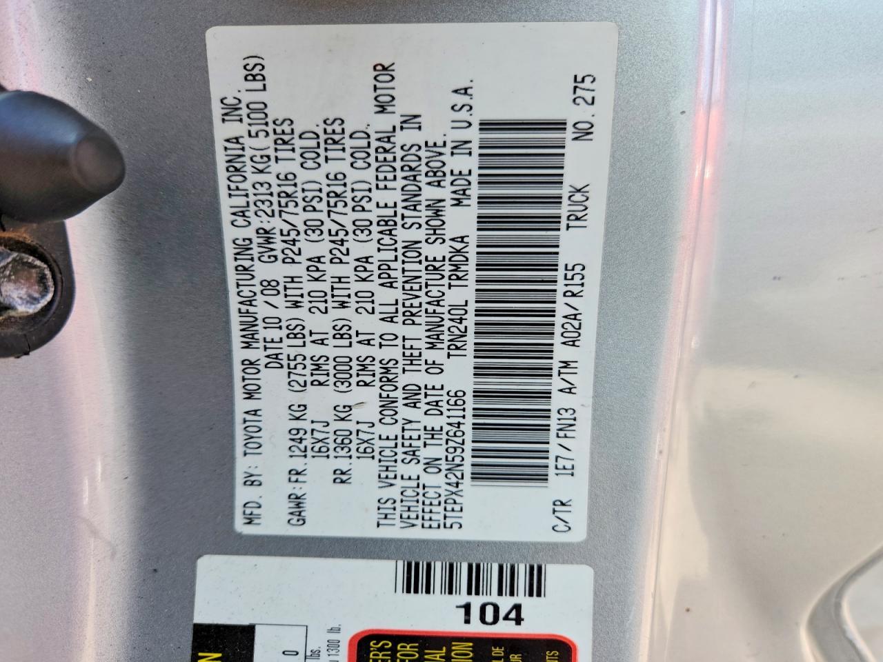 2009 Toyota Tacoma Base