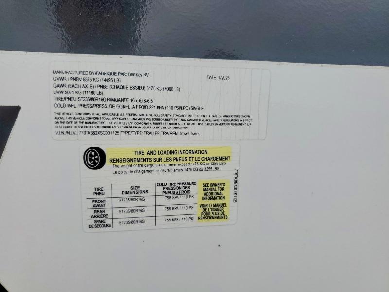 2025 Brinkleyrv Model Z
