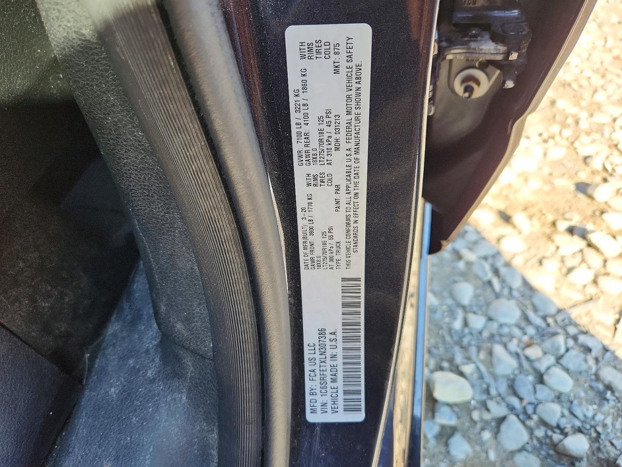 2020 Dodge RAM 1500 Rebel