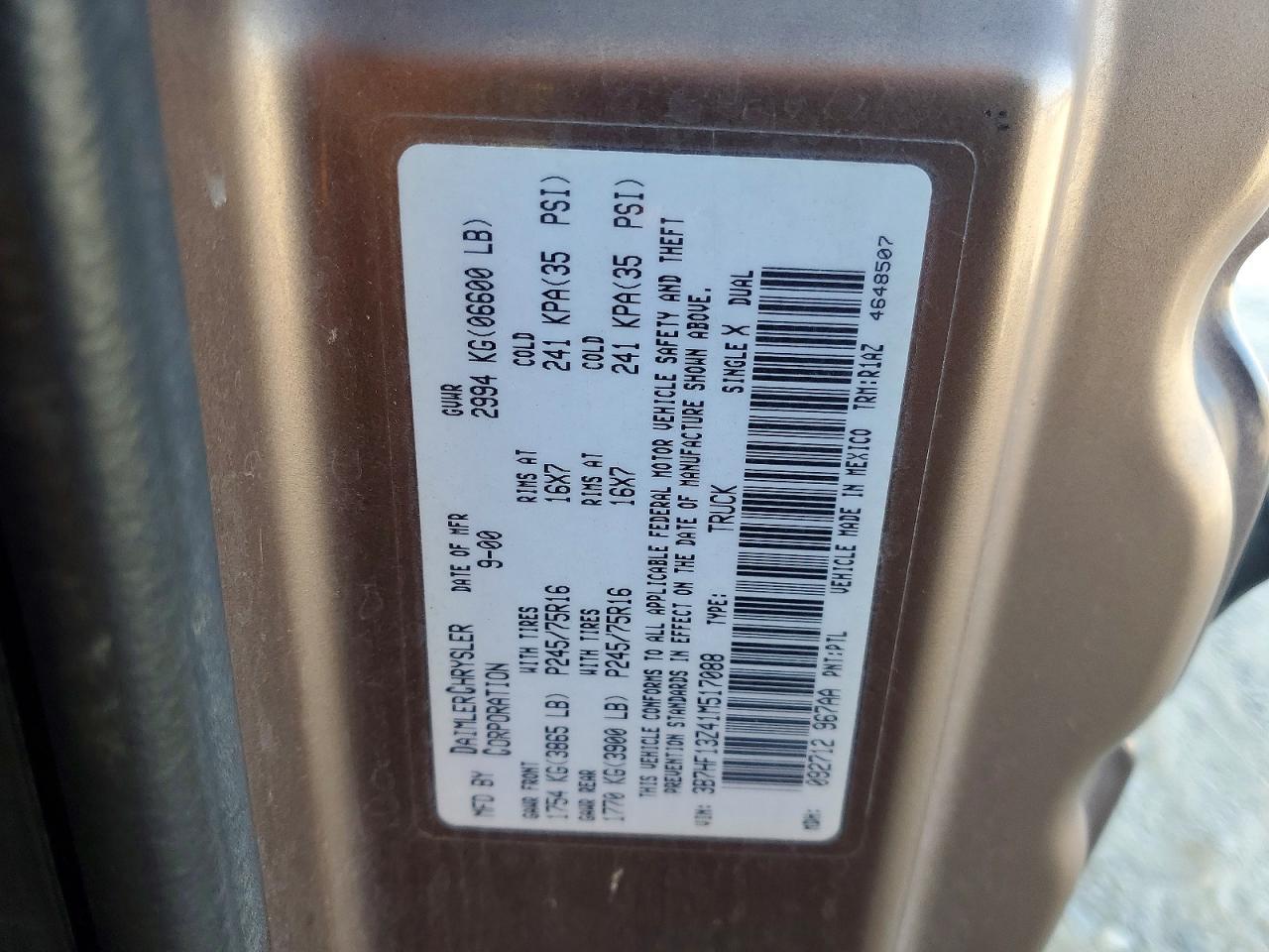 2001 Dodge Ram 1500