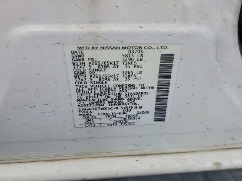2005 Nissan Frontier SE