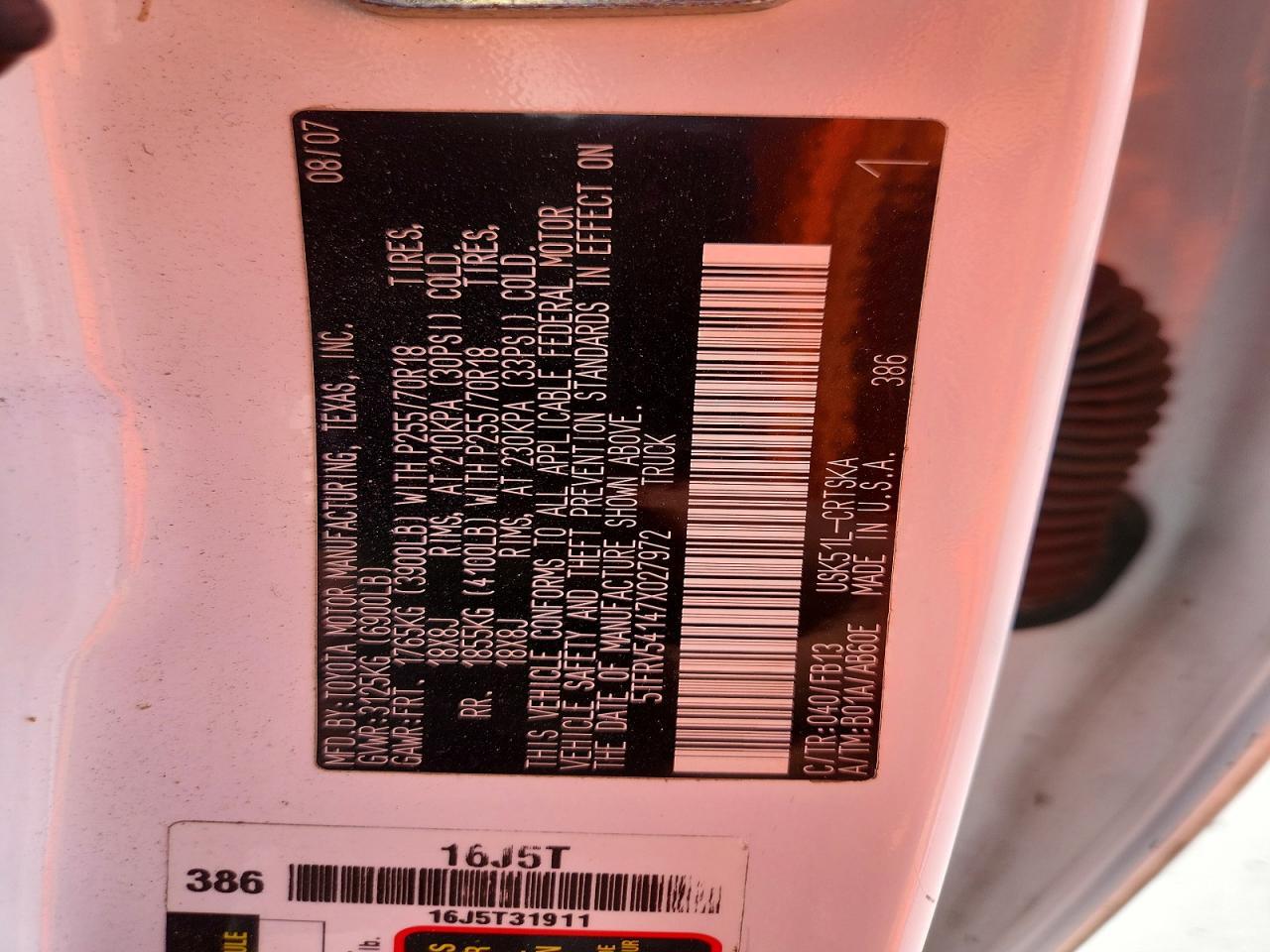 2007 Toyota Tundra