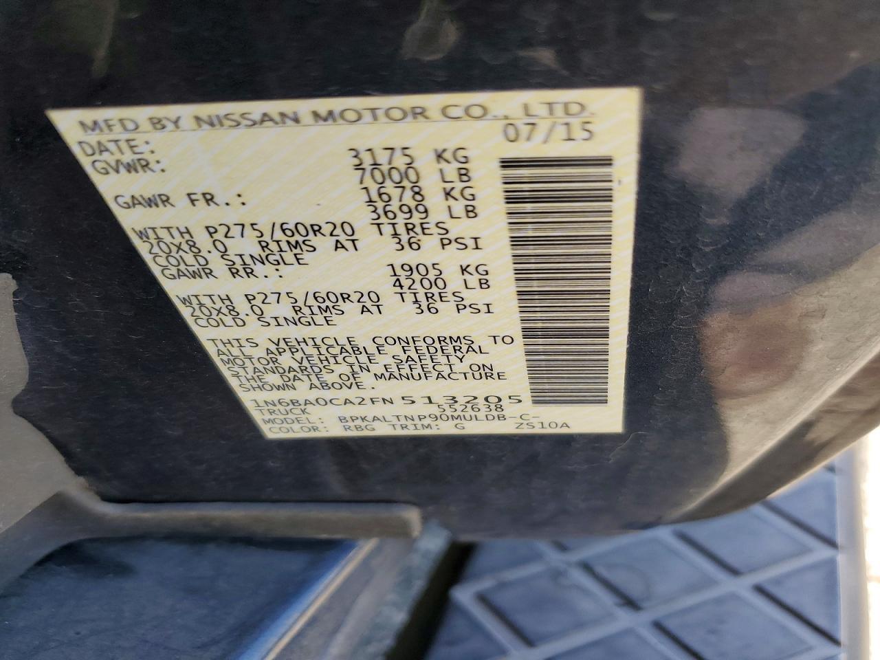 2015 Nissan Titan SV