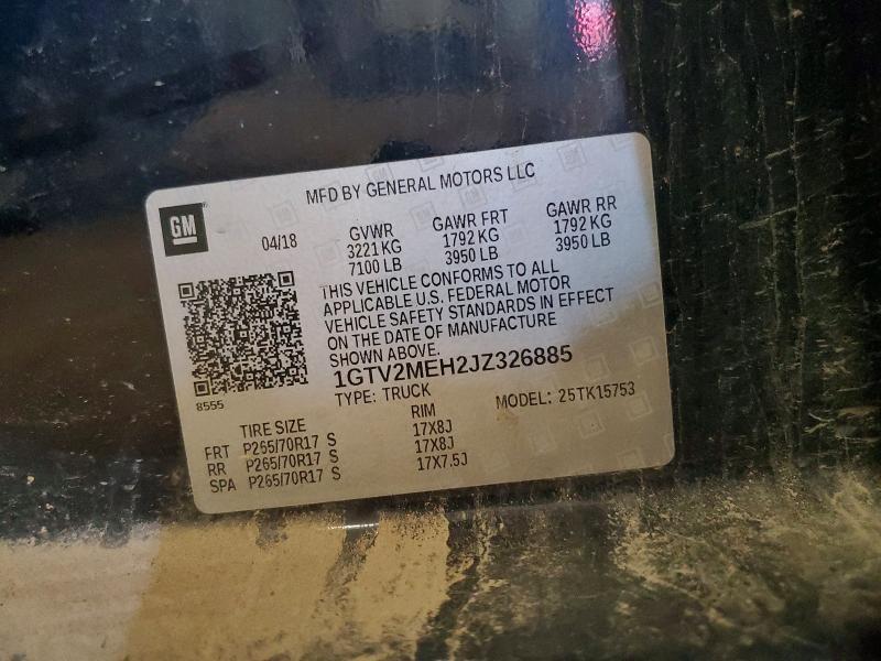 2018 GMC Sierra K1500 SLE