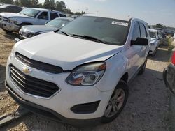 Chevrolet Equinox ls salvage cars for sale: 2016 Chevrolet Equinox LS