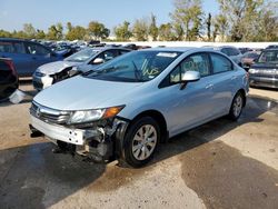 Honda Civic lx salvage cars for sale: 2012 Honda Civic LX