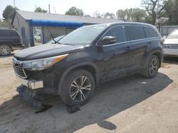 Salvage cars for sale from Copart Wichita, KS: 2016 Toyota Highlander XLE