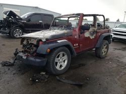 Jeep Wrangler X salvage cars for sale: 2007 Jeep Wrangler X