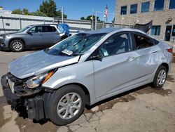 Hyundai Accent salvage cars for sale: 2013 Hyundai Accent GLS