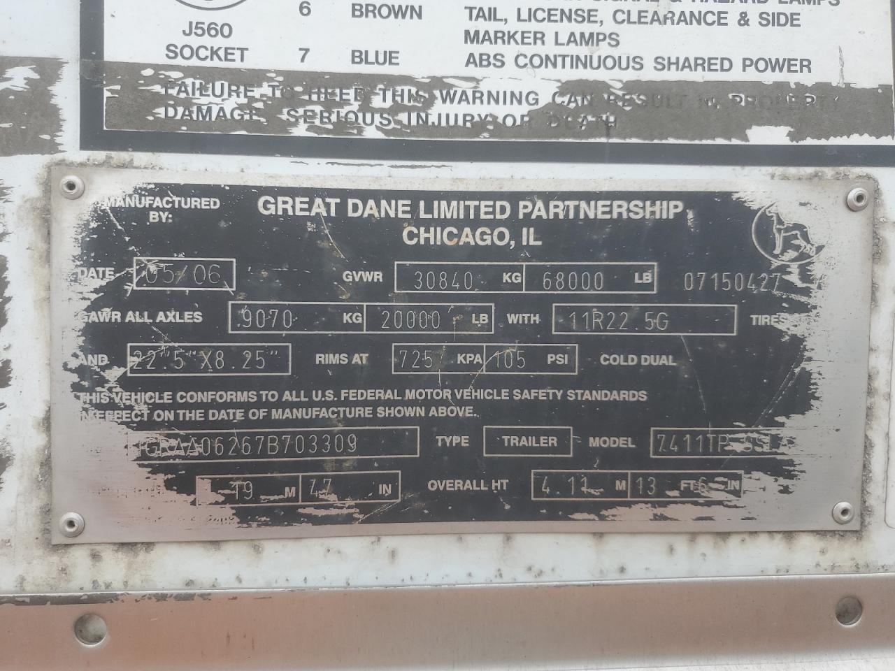 2007 Great Dane DRY Van Trailer