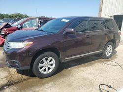 Toyota salvage cars for sale: 2012 Toyota Highlander Base