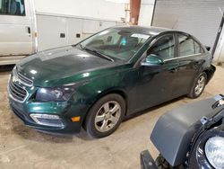 Chevrolet salvage cars for sale: 2015 Chevrolet Cruze LT