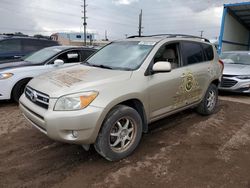 Salvage cars for sale from Copart Colorado Springs, CO: 2008 Toyota Rav4 Limited
