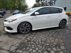 Salvage cars for sale from Copart Duryea, PA: 2016 Scion IM