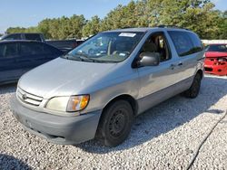 Salvage cars for sale from Copart Houston, TX: 2003 Toyota Sienna CE