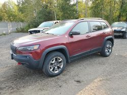 Jeep Cherokee salvage cars for sale: 2019 Jeep Cherokee Trailhawk