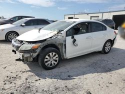 Honda Civic salvage cars for sale: 2012 Honda Civic LX