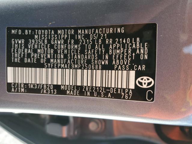 2021 Toyota Corolla le