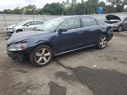 Volkswagen salvage cars for sale: 2012 Volkswagen Passat SE