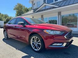 Salvage cars for sale from Copart North Billerica, MA: 2017 Ford Fusion SE Hybrid