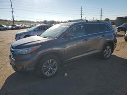 Toyota Highlander salvage cars for sale: 2016 Toyota Highlander LE